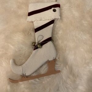 Frontgate German Klein More Collectible Wool Skate Christmas Stocking